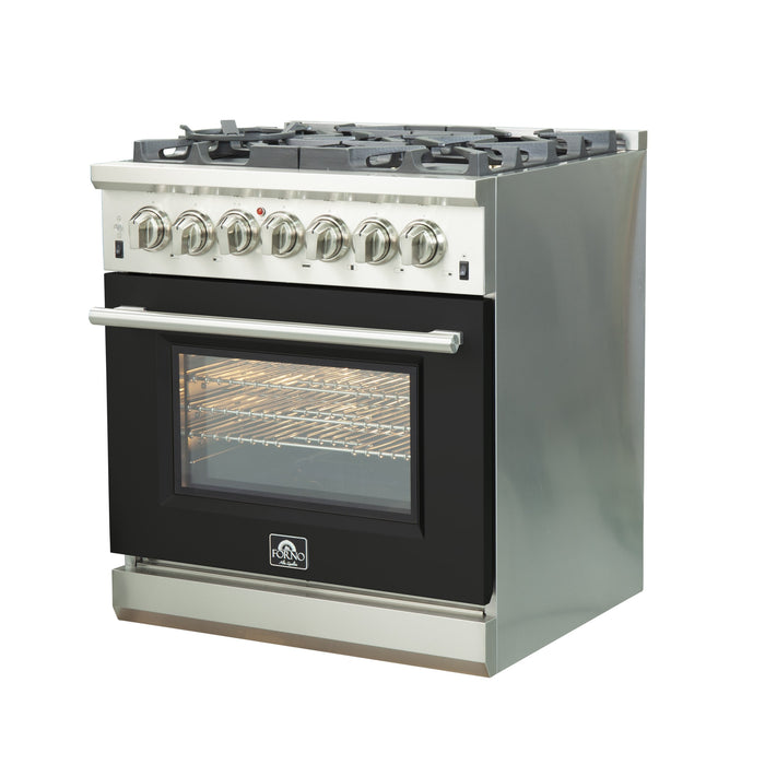 Forno FFSGS6187-30 30″ Capriasca Gas Range with 240 Volt Electric Oven