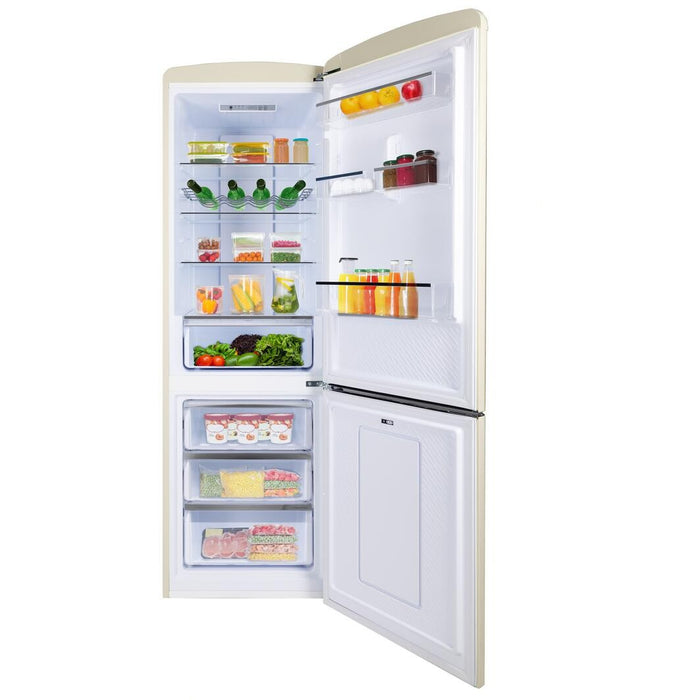 Forté 24" Retro Series Freestanding Bottom Freezer Refrigerator