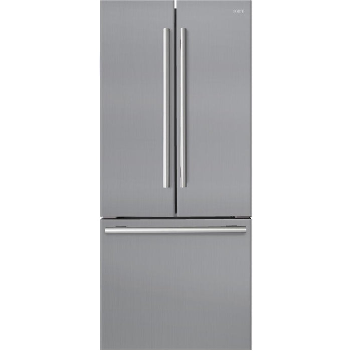 Forté FFD18ES250SS 450 Series 30 Inch French Door Stainless Steel Refrigerator
