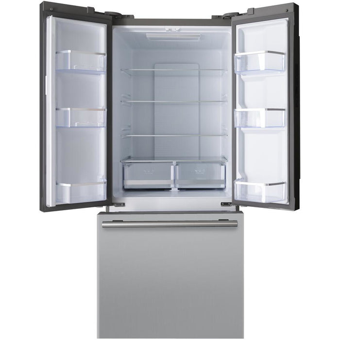 Forté FFD18ES250SS 450 Series 30 Inch French Door Stainless Steel Refrigerator