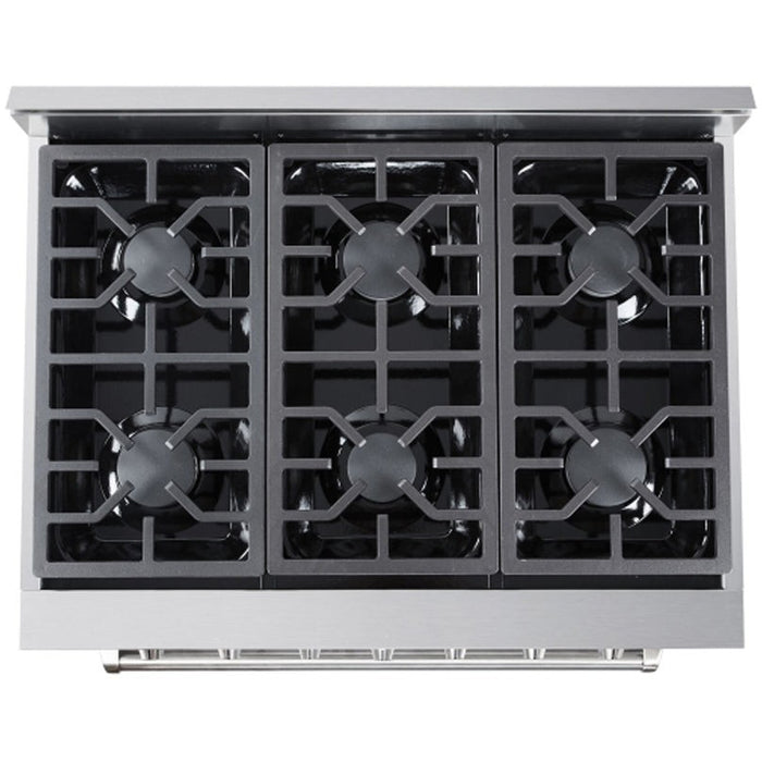 NXR 36" Professional Range with Six Burners and Convection Oven