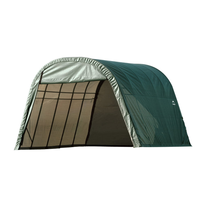 ShelterLogic ShelterCoat Custom Round Wind and Snow Rated Shelter, Standard PE 9 oz. Green