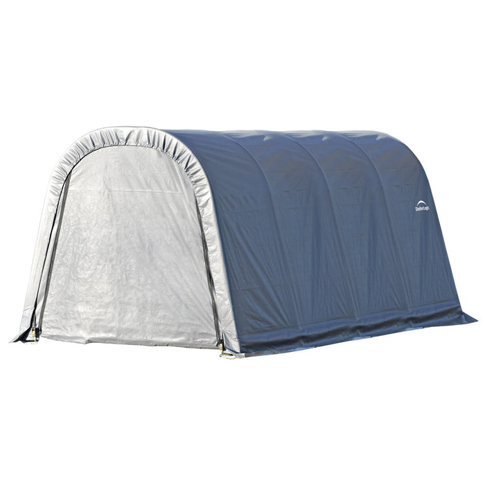 ShelterLogic ShelterCoat Custom Round Wind and Snow Rated Shelter, Standard PE 9 oz. Gray
