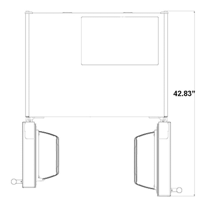 Forno FFRBI1805-33SB 33″ Salerno Refrigerator FORNO ALTA QUALITA Freestanding Side-by-side 15.6 cu.ft White Interior