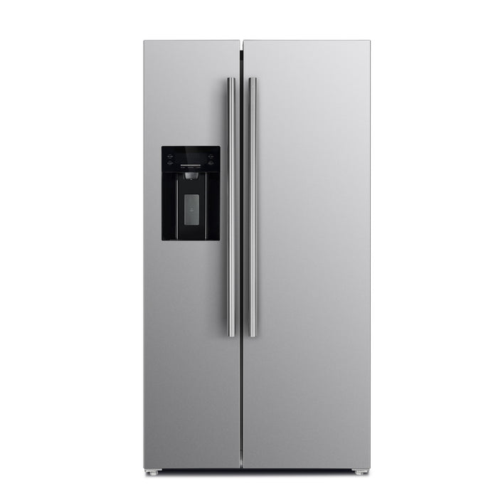 Forno FFRBI1844-36SB 36″ Side by Side Refrigerator 20.0cuft with Ice Maker