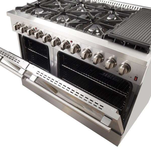 Forno FFSGS6156-48 48″ Galiano Gas Range with 240 Volt Electric Oven