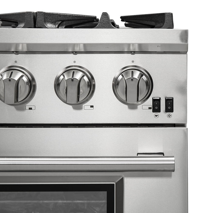 Forno FFSGS6260-36 36” Capriasca with FORNO ALTA QUALITA Pro-Style Gas 6 Italian Burners 120,000 BTU All 304 Stainless Steel