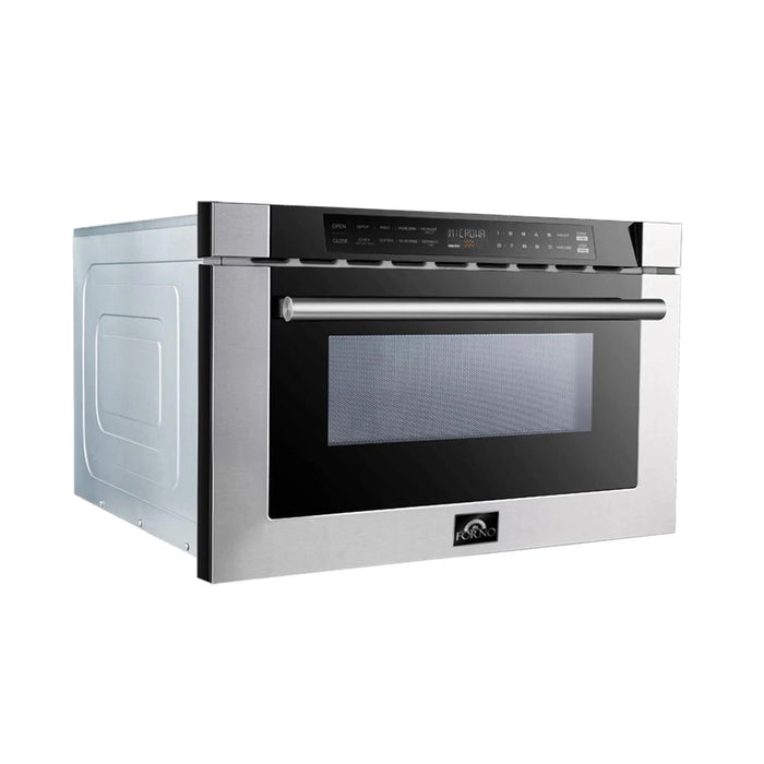 Forno FMWDR3000-24 24" 1.2 cu. ft. Microwave Drawer in Stainless Steel