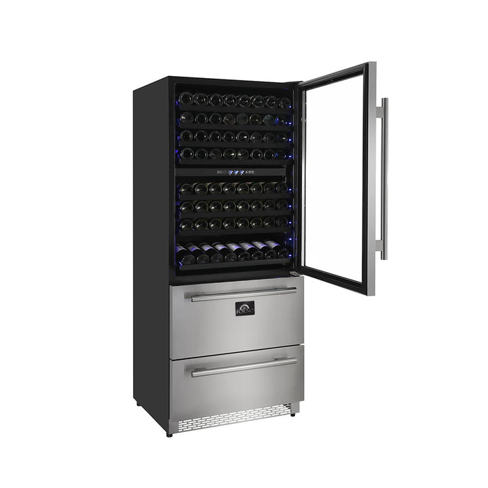 Forno FWCDR6661-30S Wine Cooler – Capraia Triple Zone 144/200 Bottles-Cans