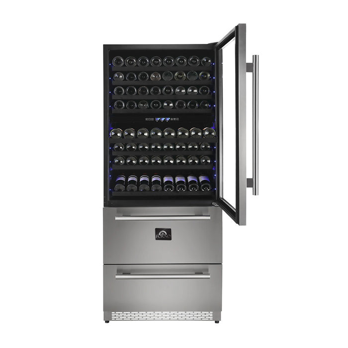 Forno FWCDR6661-30S Wine Cooler – Capraia Triple Zone 144/200 Bottles-Cans
