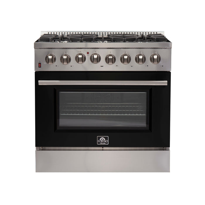 Forno FFSGS6156-36 36″ Galiano Gas Range with 240 Volt Electric Oven