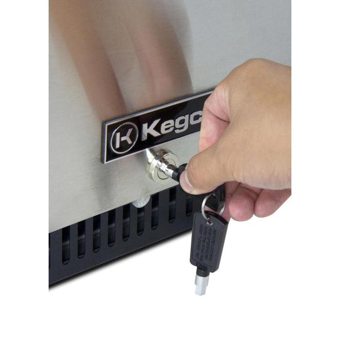 Kegco HBK15BS Homebrew Single Tap Stainless Steel Commercial Kegerator - 15" Wide
