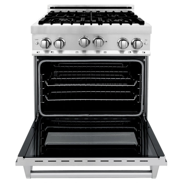 ZLINE 30" 4.0 cu. ft. Range with Gas Stove and Gas Oven in Stainless Steel with Color Door Options (RG30)