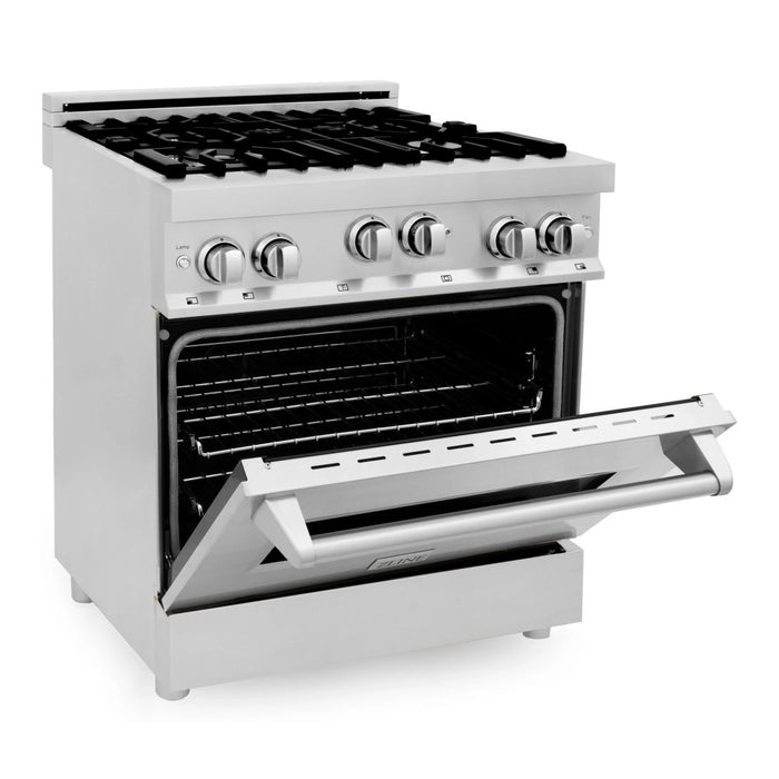 ZLINE 30" 4.0 cu. ft. Range with Gas Stove and Gas Oven in Stainless Steel with Color Door Options (RG30)