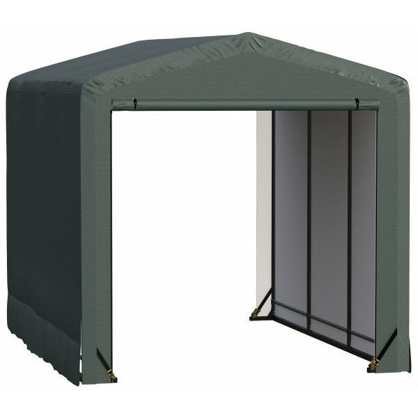 ShelterLogic ShelterTube Wind and Snow-Load Rated Garage, 10 ft. Wide Green