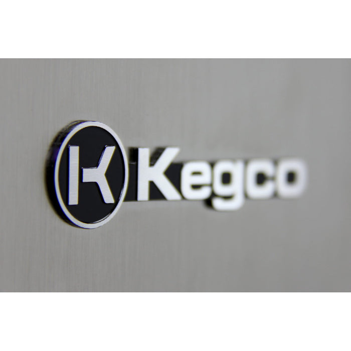 Kegco VSK15 Single Tap Stainless Steel Built-In Right Hinge Kegerator - 15" Wide
