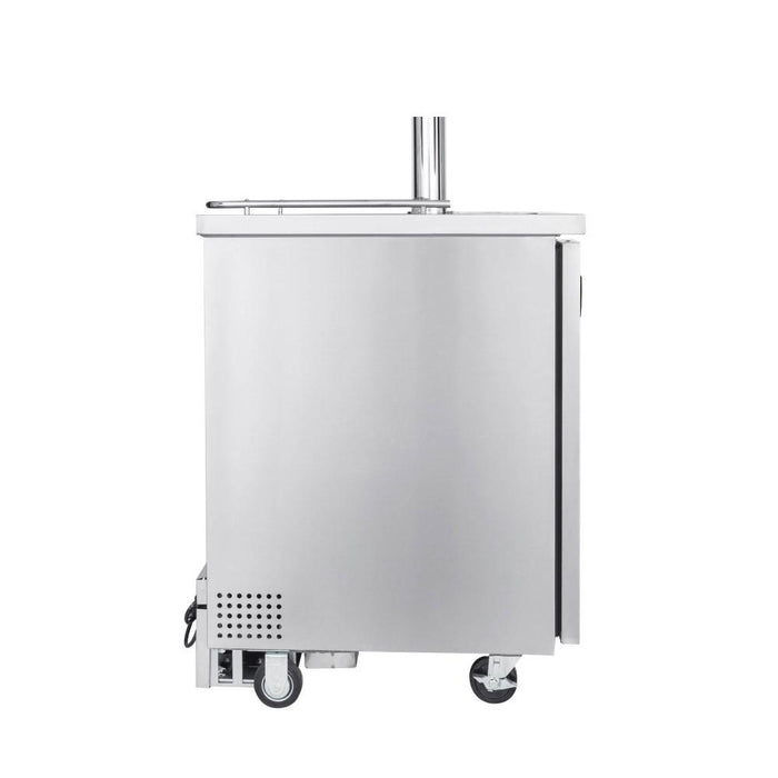Kegco XCK-1S Single Tap All Stainless Steel Commercial Kegerator - 24" Wide