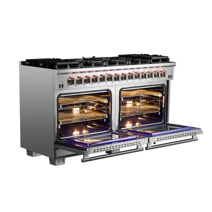 Forno FFSGS6187-60 Capriasca 60" Dual Fuel Gas Range & Electric Oven