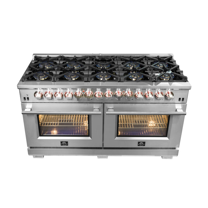 Forno FFSGS6187-60 Capriasca 60" Dual Fuel Gas Range & Electric Oven