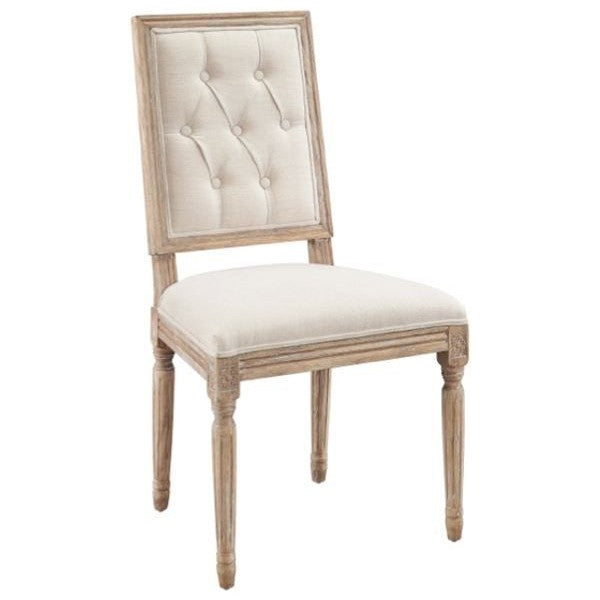 Linon Shiraz Tufted Square Back Dining Chair